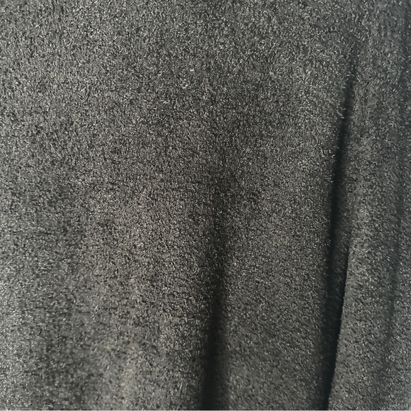 Barefoot Dreams Bamboo Chic Lite Island Wrap Cardigan Sweater Black L/XL - Picture 10 of 13